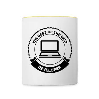 Developer - Contrasting Mug - white/yellow - Front