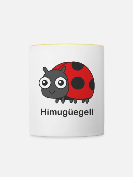 Himugüegeli - Tasse zweifarbig - Weiß/Gelb
