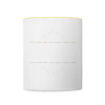 Arzt Beruf - Tasse zweifarbig - Weiß/Gelb - Vorne