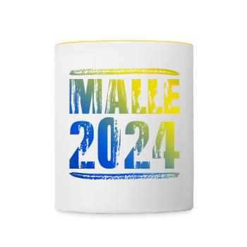Malle 2024 Colorful Holiday - Contrasting Mug - white/yellow - Front