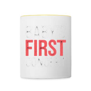 Baby's First Concert 17 - Tasse zweifarbig - Weiß/Gelb - Vorne