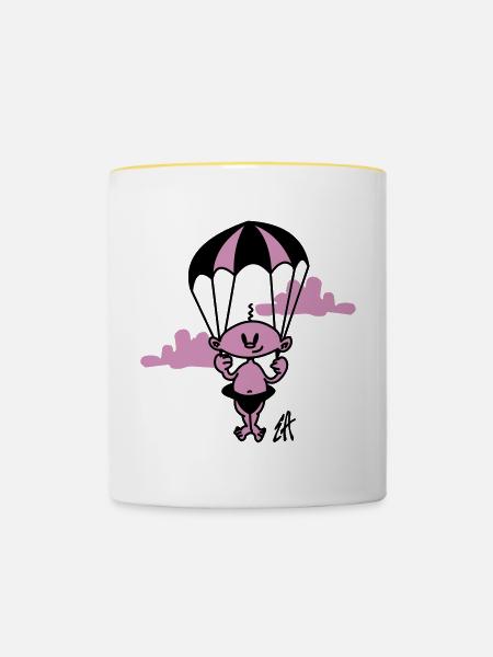 Baby - Tasse zweifarbig - Weiß/Gelb