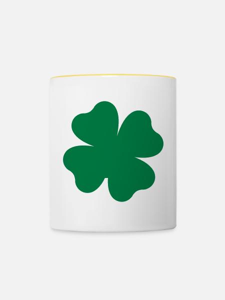 2541614 14872039 klee - Tasse zweifarbig - Weiß/Gelb