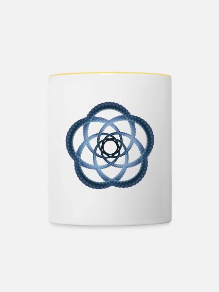 Atom - Cellular one - Tasse zweifarbig - Weiß/Gelb