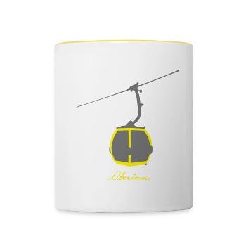 Gondola Obertauern - Contrasting Mug - white/yellow - Front