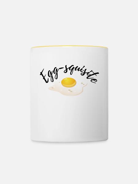 Egg-squisite - Tasse zweifarbig - Weiß/Gelb
