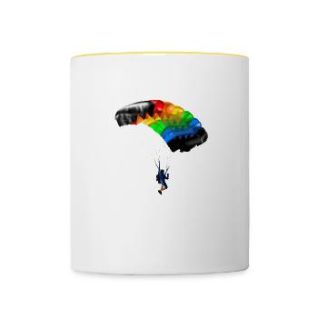 parachute - Contrasting Mug - white/yellow - Front