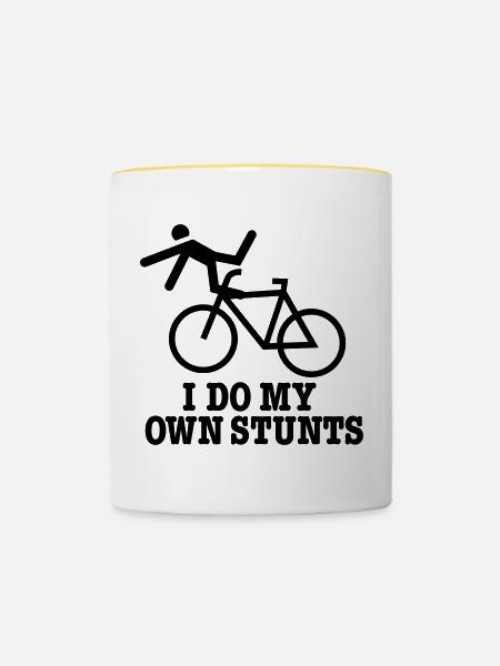 stunts - Tasse zweifarbig - Weiß/Gelb