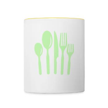 kitchen Cutlery - Contrasting Mug - white/yellow - Front