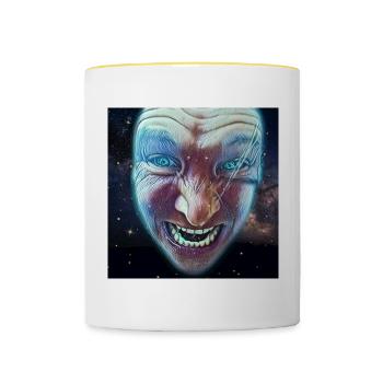 Evil Wizard - Contrasting Mug - white/yellow - Front