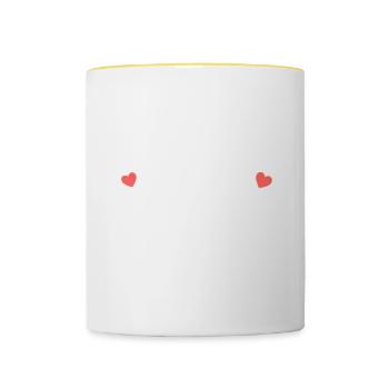 MAMA NEEDS COFFEE - Tasse zweifarbig - Weiß/Gelb - Vorne