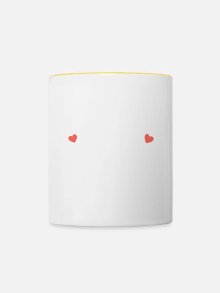 MAMA NEEDS COFFEE - Tasse zweifarbig - Weiß/Gelb