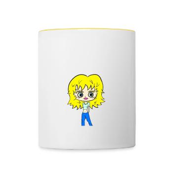 AMANT PLÉIADIEN - Mug contrasté - blanc/jaune - Devant