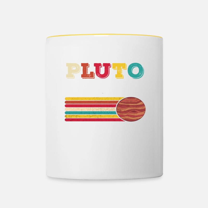 Pluto Never Forget 1930 - 2006 Vintage Gift - Mug contrasté - blanc/jaune