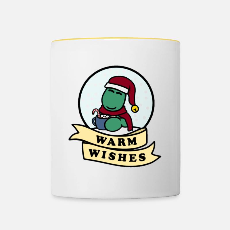 Dolly Warm Wishes - Contrasting Mug - white/yellow