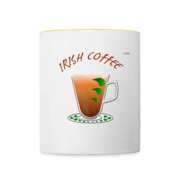 Irish coffee - Contrasting Mug - white/yellow - Front