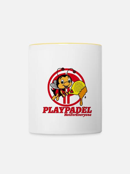 Ape Padel Exklusiv - Tasse zweifarbig - Weiß/Gelb