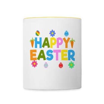 The Perfect Gift For Those Who Love Easter And - Contrasting Mug - white/yellow - Front