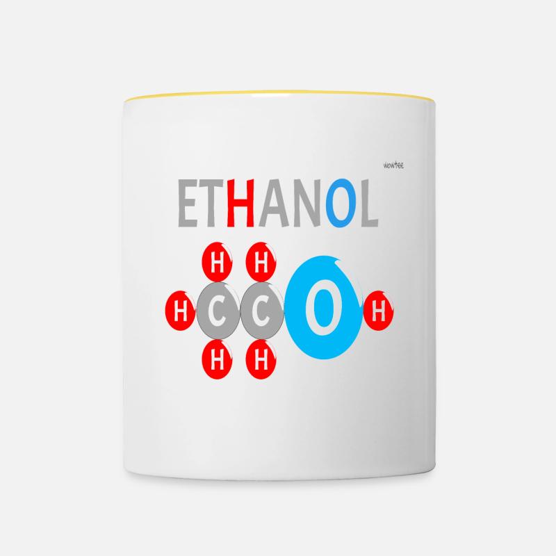 Ethanol - Contrasting Mug - white/yellow
