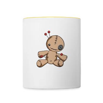 Depression tötet Bewusstsein erhöhen helfen zu heilen - Tasse zweifarbig - Weiß/Gelb - Vorne