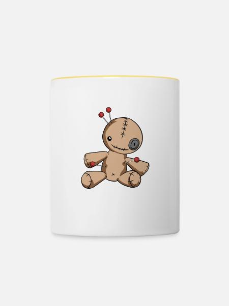 Depression tötet Bewusstsein erhöhen helfen zu heilen - Tasse zweifarbig - Weiß/Gelb