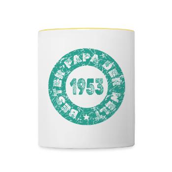 1953 - Tasse zweifarbig - Weiß/Gelb - Vorne