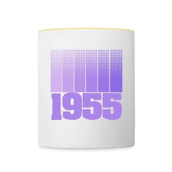 1955 1955 - Contrasting Mug - white/yellow - Front