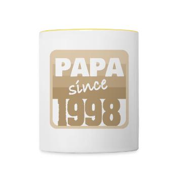 Year 1998 - Contrasting Mug - white/yellow - Front