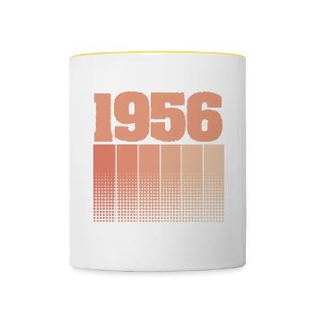1956 - Contrasting Mug - white/yellow - Front