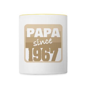 1967 1967 - Tasse zweifarbig - Weiß/Gelb - Vorne