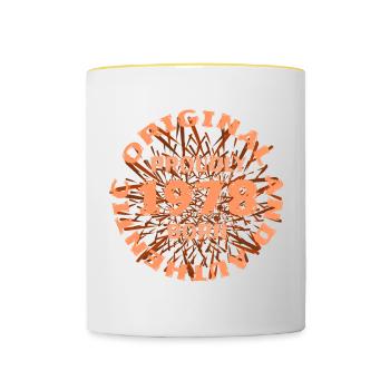 Percent 1978 - Contrasting Mug - white/yellow - Front