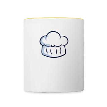 Bake Food Butter Snack Cake Baking Collection - Contrasting Mug - white/yellow - Front