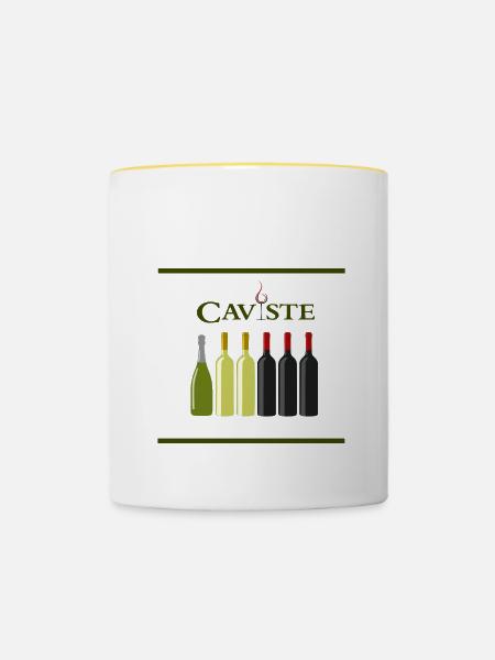 Kellermeister - Tasse zweifarbig - Weiß/Gelb