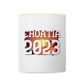 Croatia 2023 - Contrasting Mug - white/yellow - Front