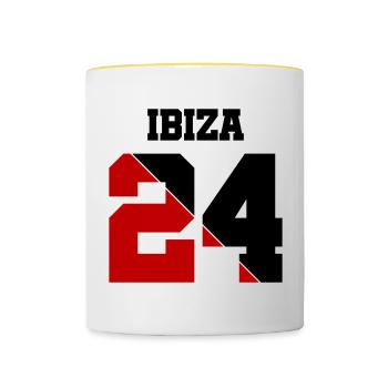 Ibiza 24 - Mug contrasté - blanc/jaune - Devant