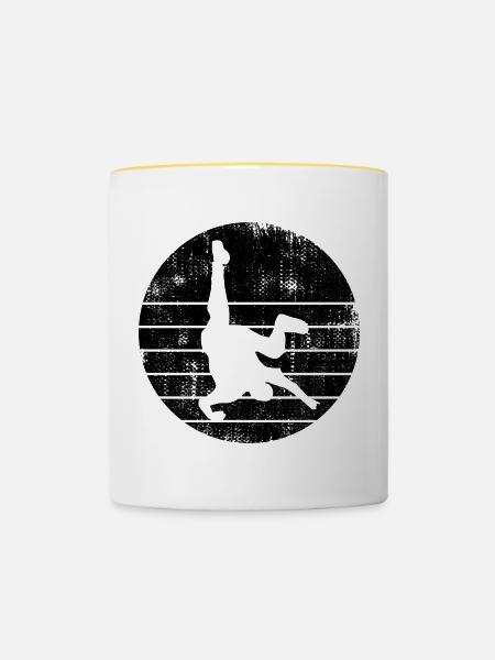 Breakdancer - Tasse zweifarbig - Weiß/Gelb