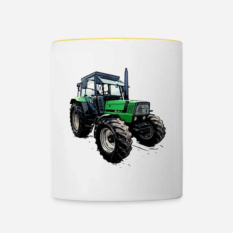 Tractor DX 4.31 - Contrasting Mug - white/yellow