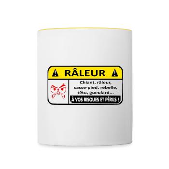 Complaining Danger - Contrasting Mug - white/yellow - Front