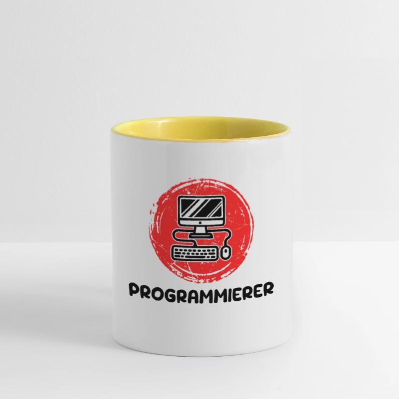 Developer Programmierer Coden Computer Informatik Tasse zweifarbig