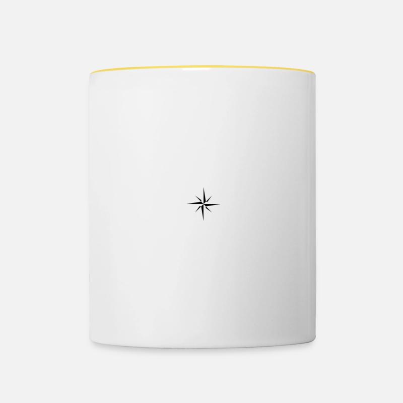 Surfing Windchild - Contrasting Mug - white/yellow