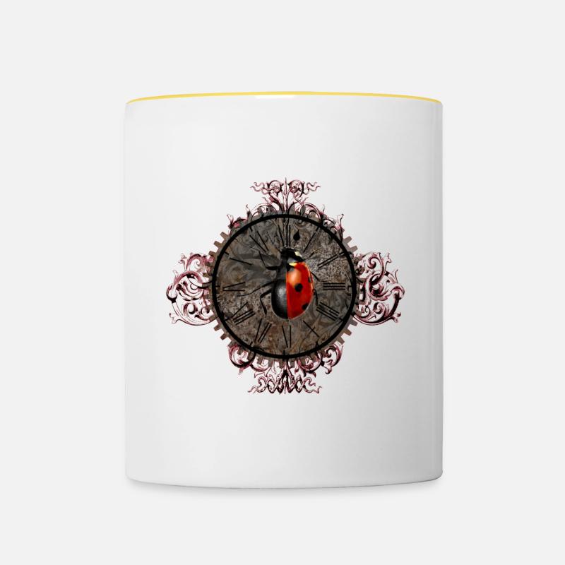 Luck-Misfortune - Contrasting Mug - white/yellow