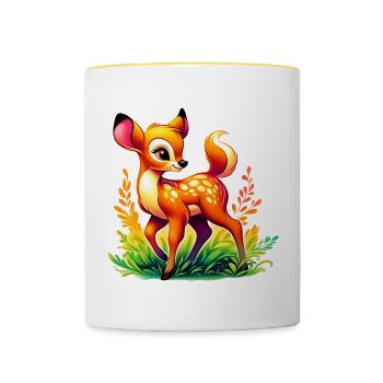 Fawn - Contrasting Mug - white/yellow - Front