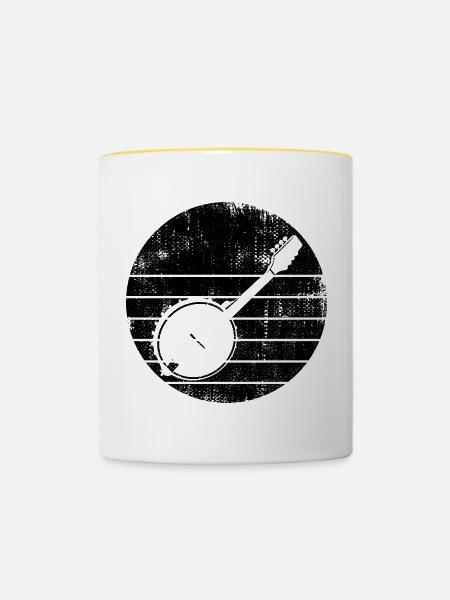 Banjo - Tasse zweifarbig - Weiß/Gelb