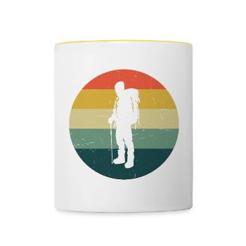 Women's Climbing Bouldering Bouldering Climbers - Contrasting Mug - white/yellow - Front