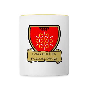 Languedoc-Roussillonnais - Contrasting Mug - white/yellow - Front