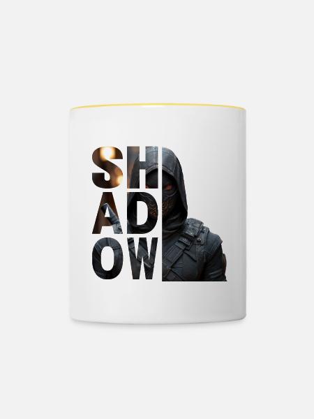 Shadow - Tasse zweifarbig - Weiß/Gelb