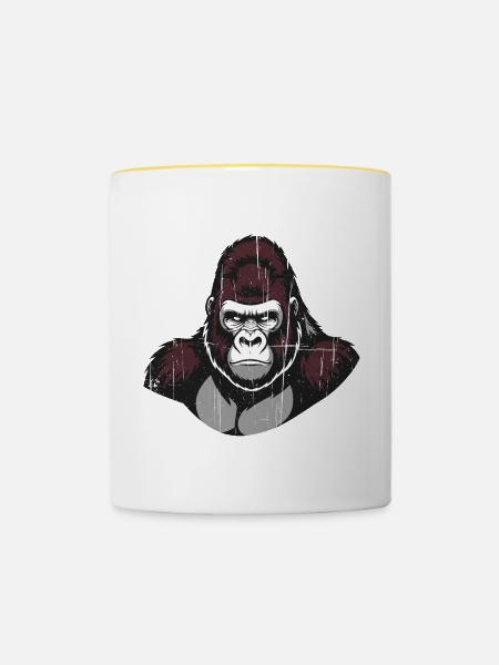 Ape - Tasse zweifarbig - Weiß/Gelb