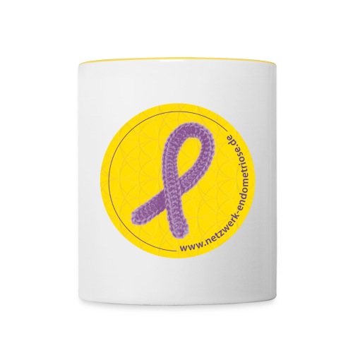 Logo Netzwerk Endometriose - Tasse zweifarbig