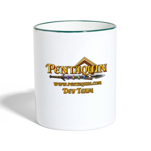 Pentaquin Logo DEV - Tasse zweifarbig