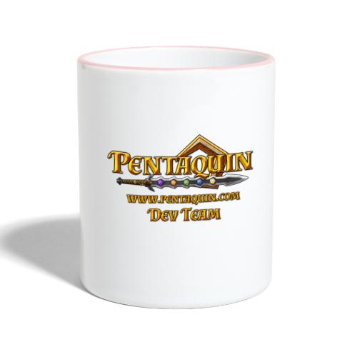 Pentaquin Logo DEV - Tasse zweifarbig